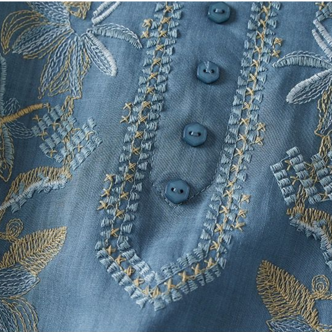 Pure Cotton Embroidered Comfortable Top