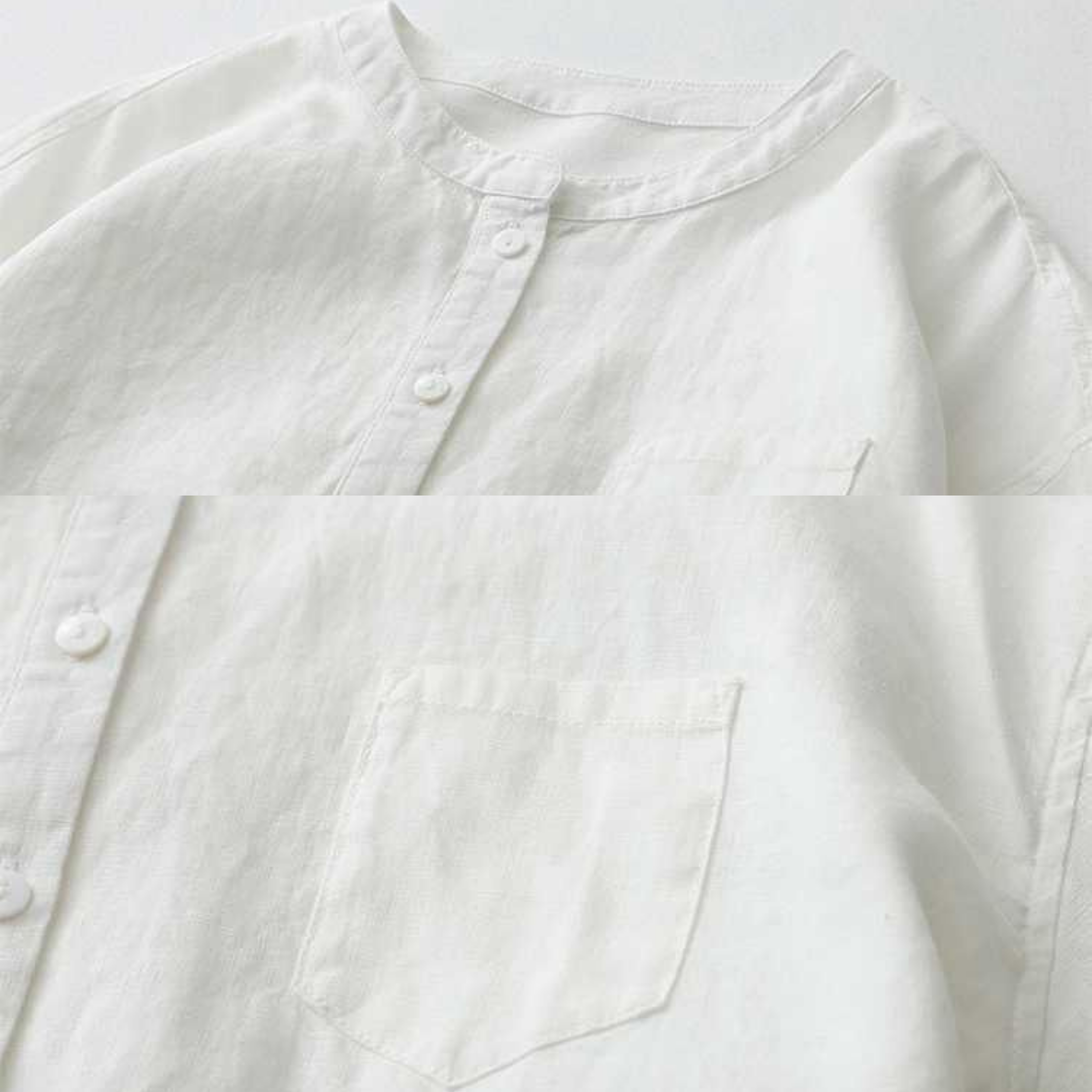 Classic Pure Cotton Plain Shirt With Pocket