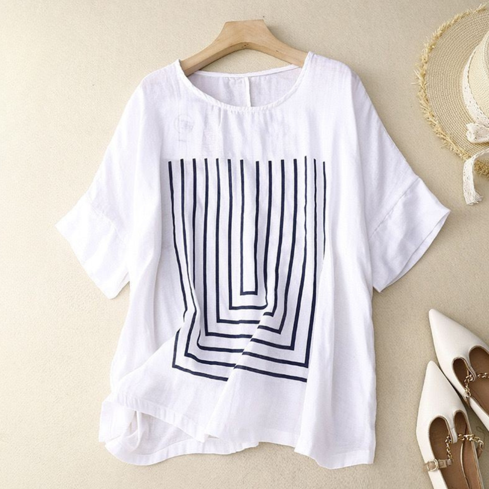 Pure Cotton Printed Women's Top