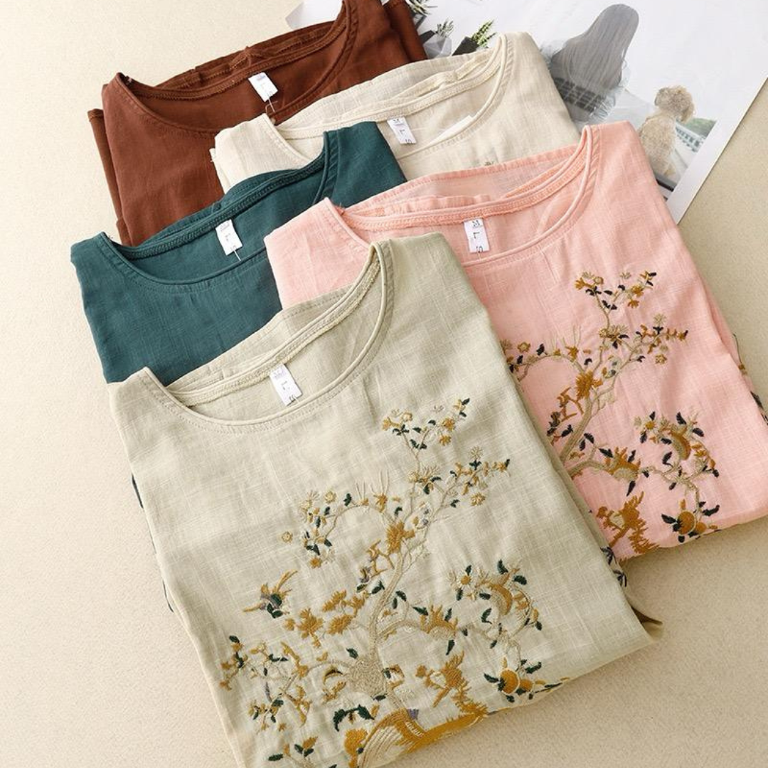 Pure Cotton Embroidered Comfortable Top