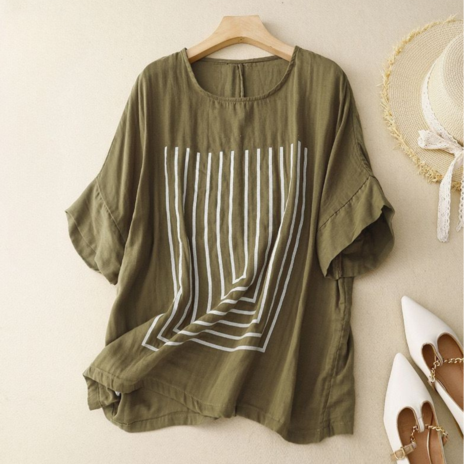 Pure Cotton Printed Women's Top