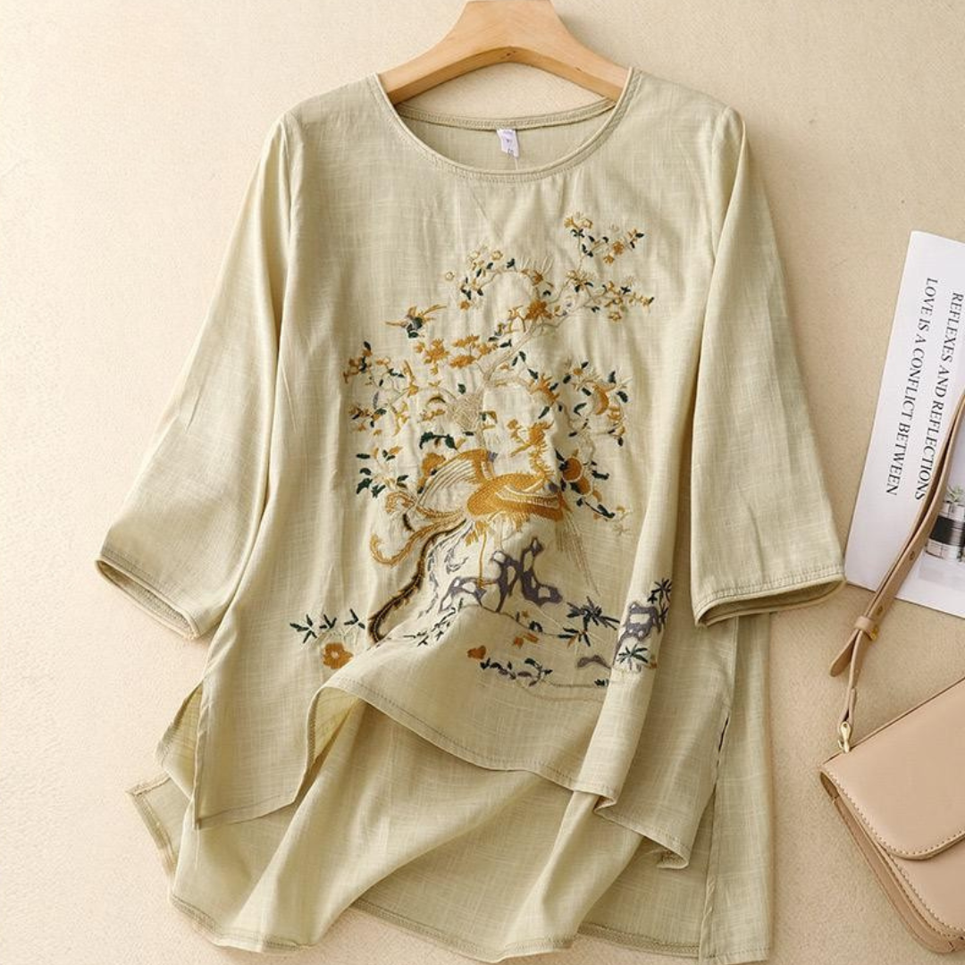 Pure Cotton Embroidered Comfortable Top