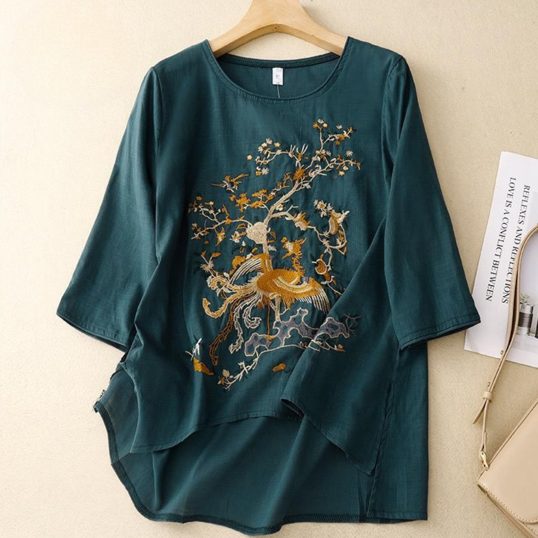 Pure Cotton Embroidered Comfortable Top