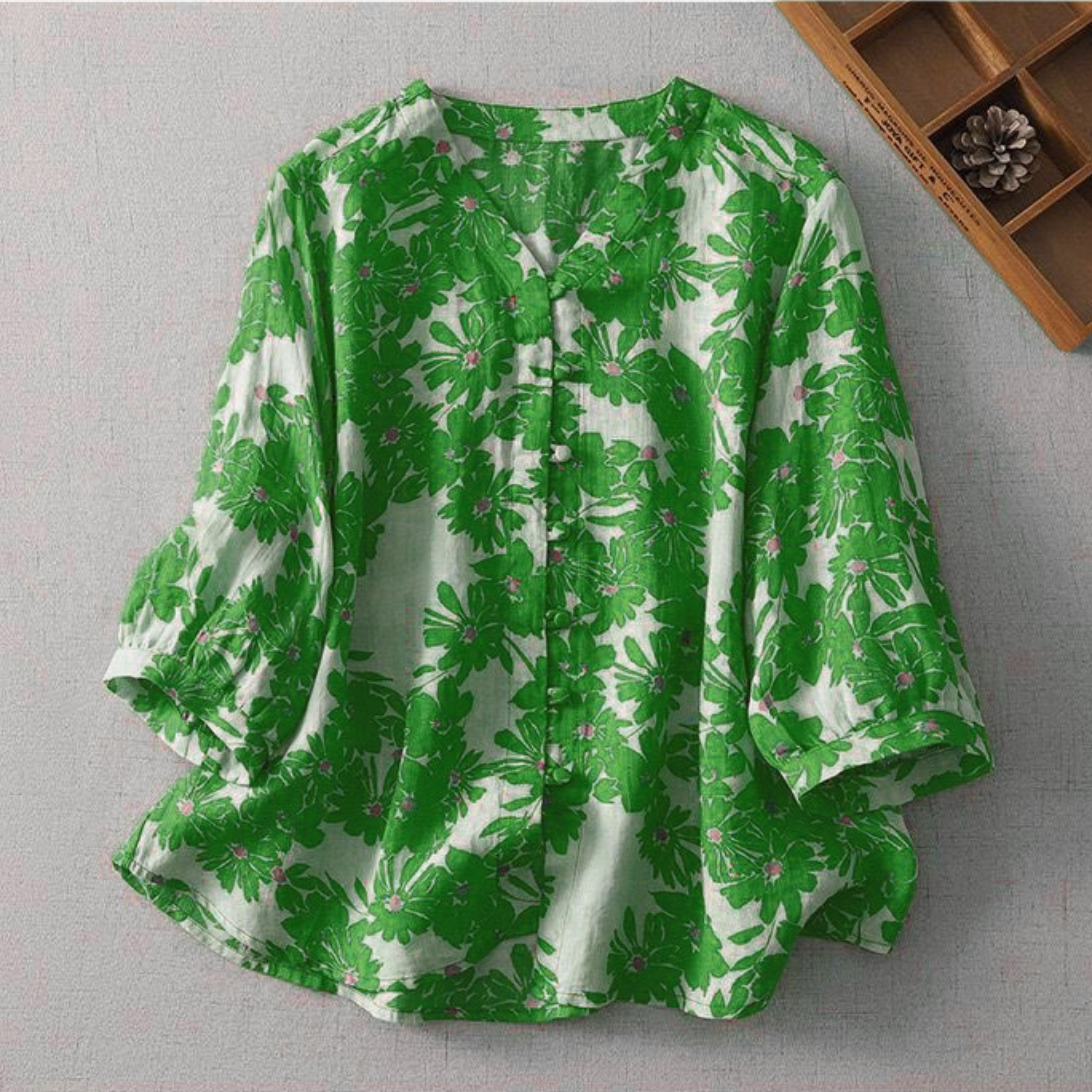 Pure Cotton Flex Floral Printed Shirt