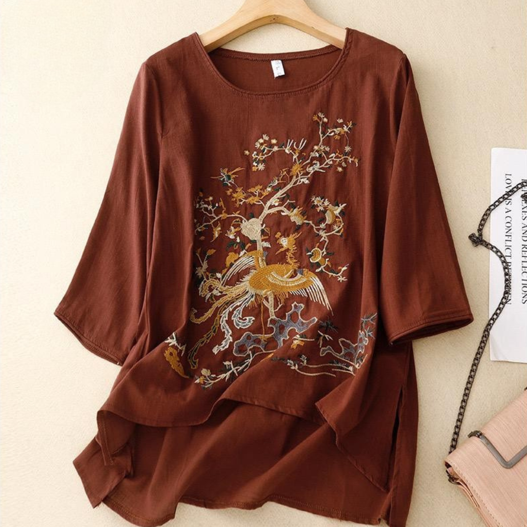 Pure Cotton Embroidered Comfortable Top