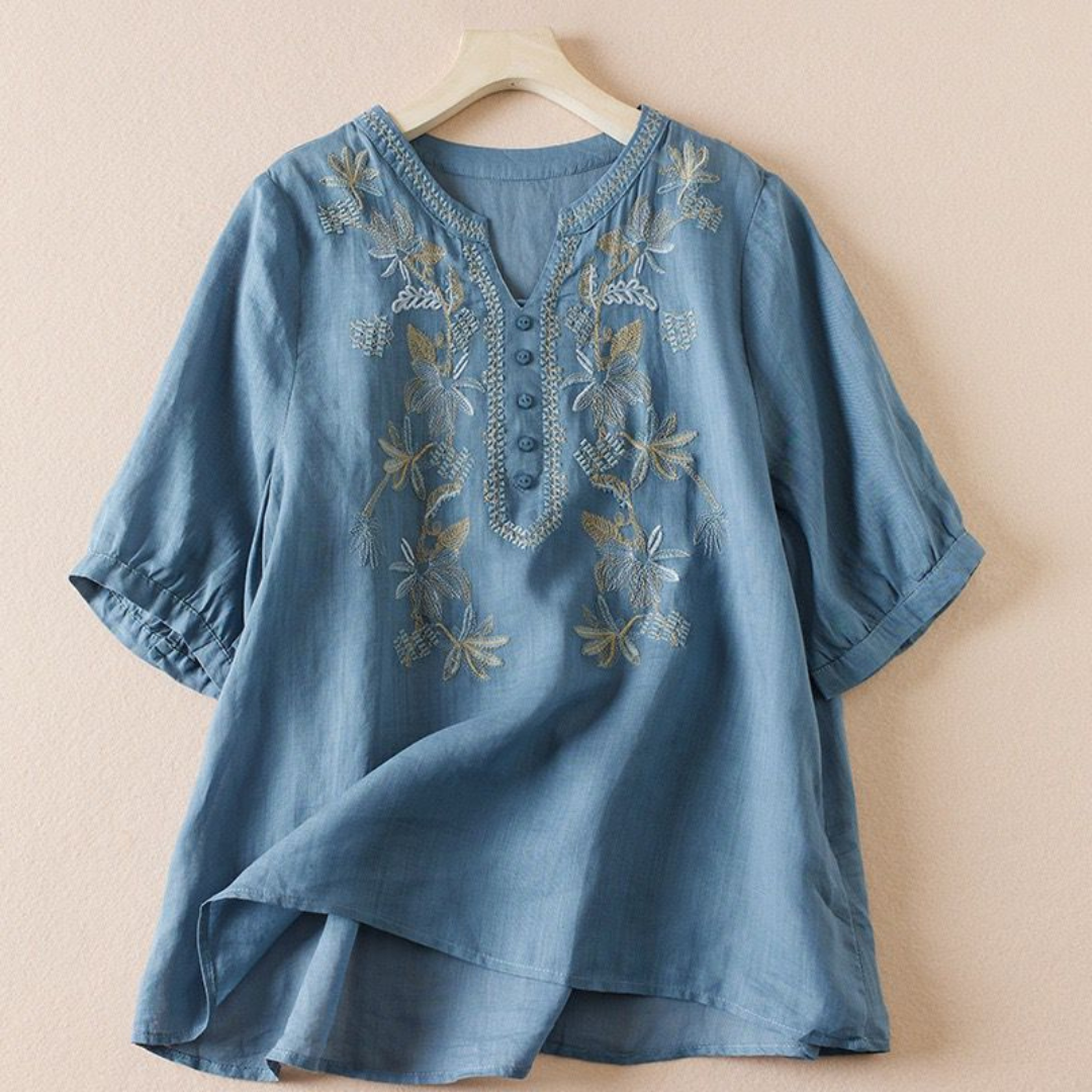 Pure Cotton Embroidered Comfortable Top