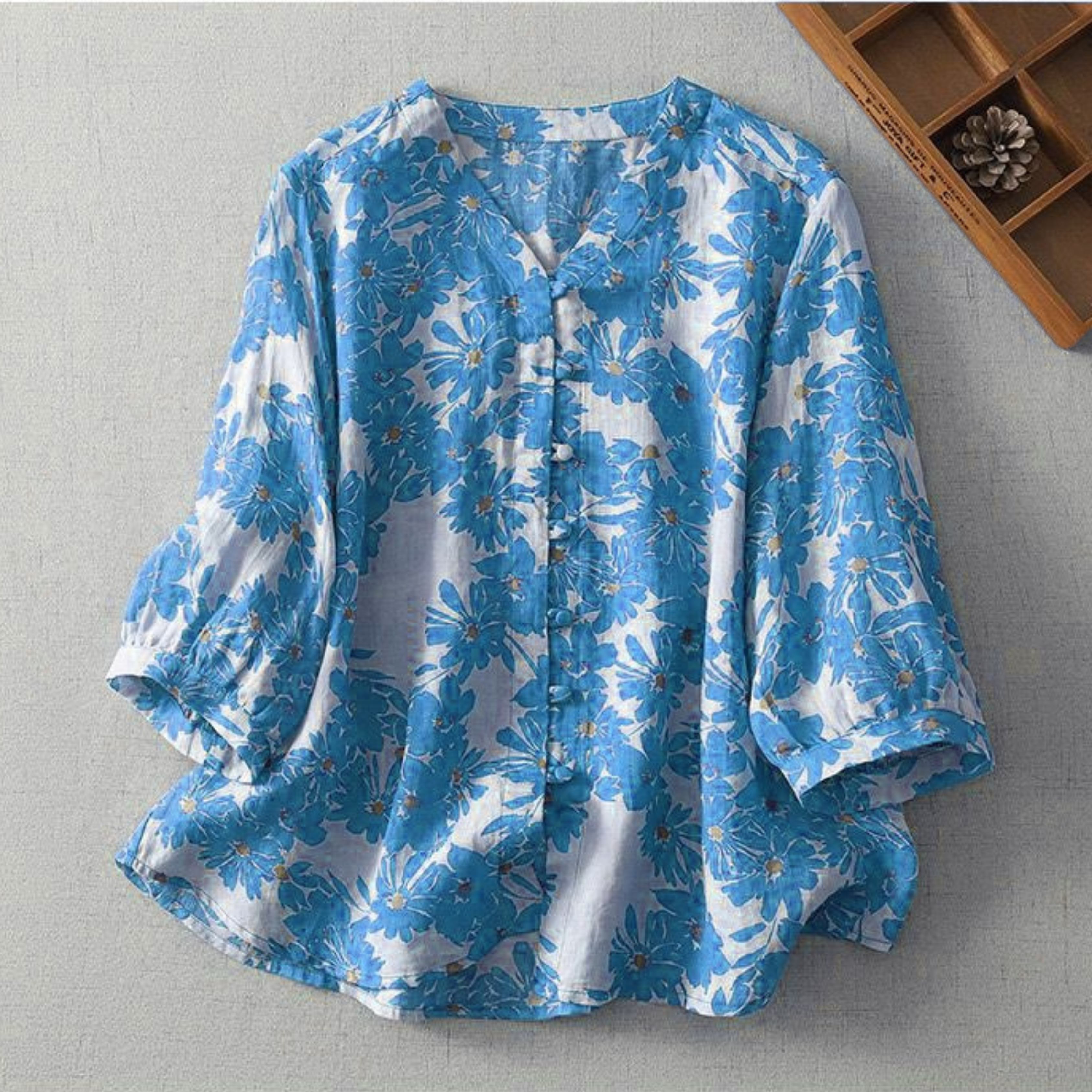 Pure Cotton Flex Floral Printed Shirt