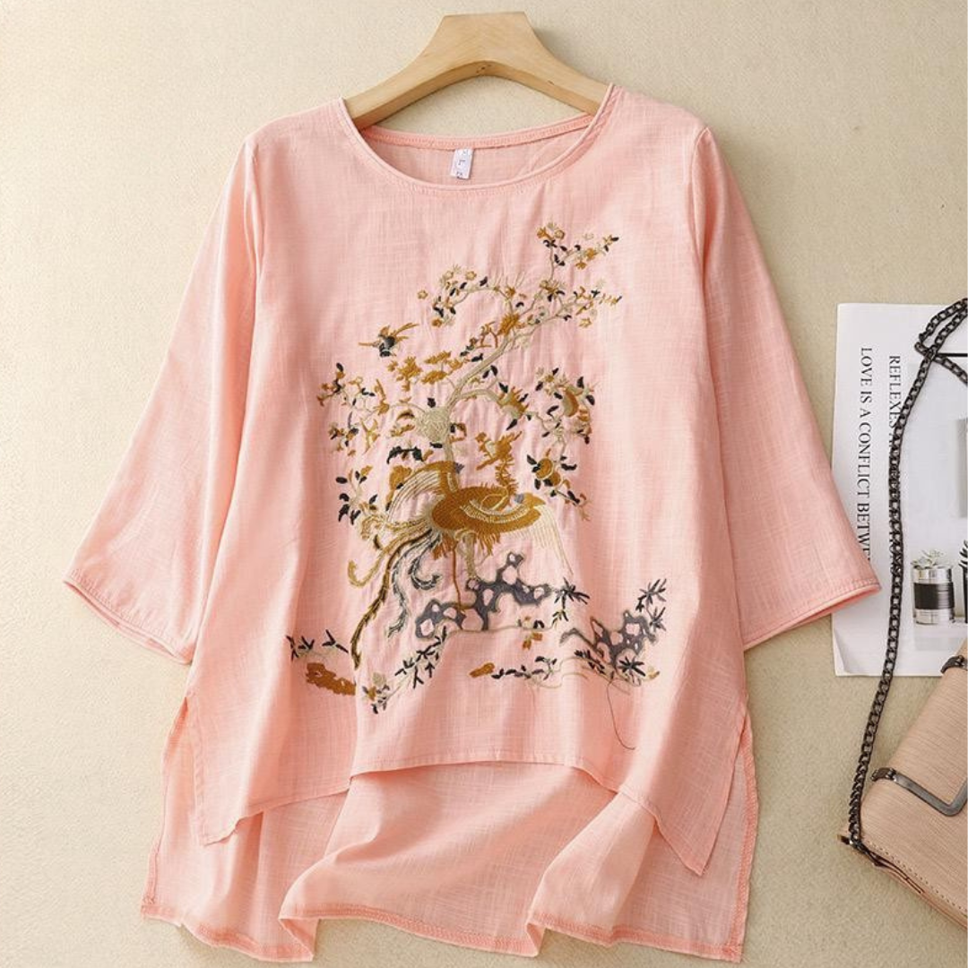 Pure Cotton Embroidered Comfortable Top