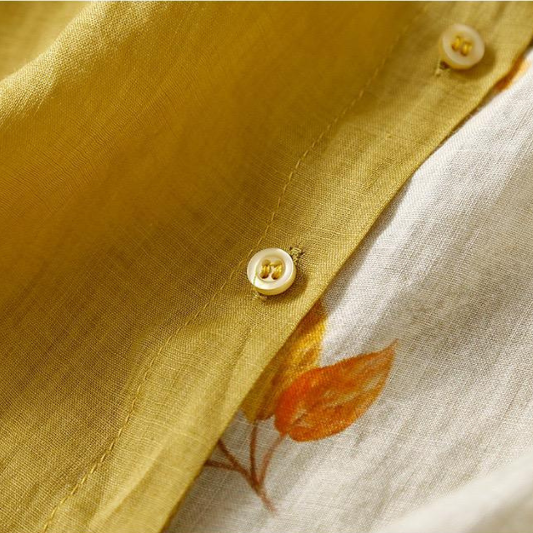 Pure Cotton Half Floral Printed Women Shirt