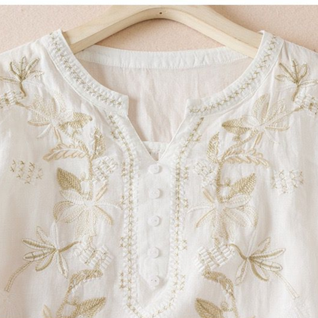 Pure Cotton Embroidered Comfortable Top