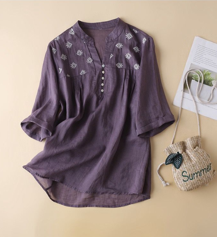 Pure Cotton Schiffly Embroidered Women